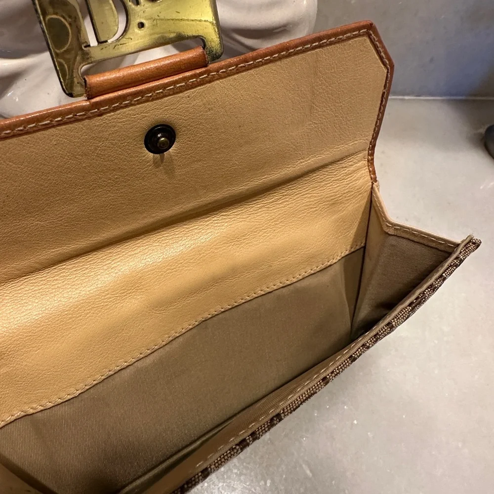 Dior Vintage Beautiful Brown and Tan Women's wallet